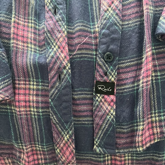 Rails Hunter striped flannel button up, size S. Super soft and cozy! - Picture 4 of 4